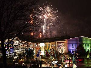 Feuerwerk bei Festival der Lichter in Bodenmais