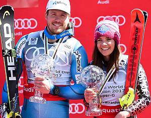 Kristallkugel Ski alpin Janrud und Weirather