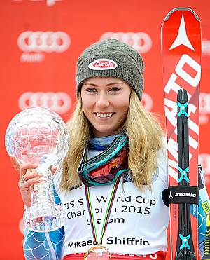 Mikaela Shiffrinbekommt den Slalom-Weltcup 2015